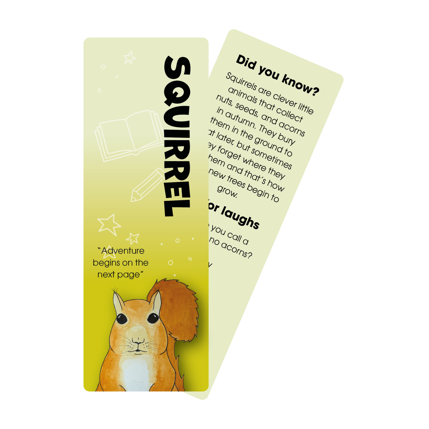 Squirrel Bookmark