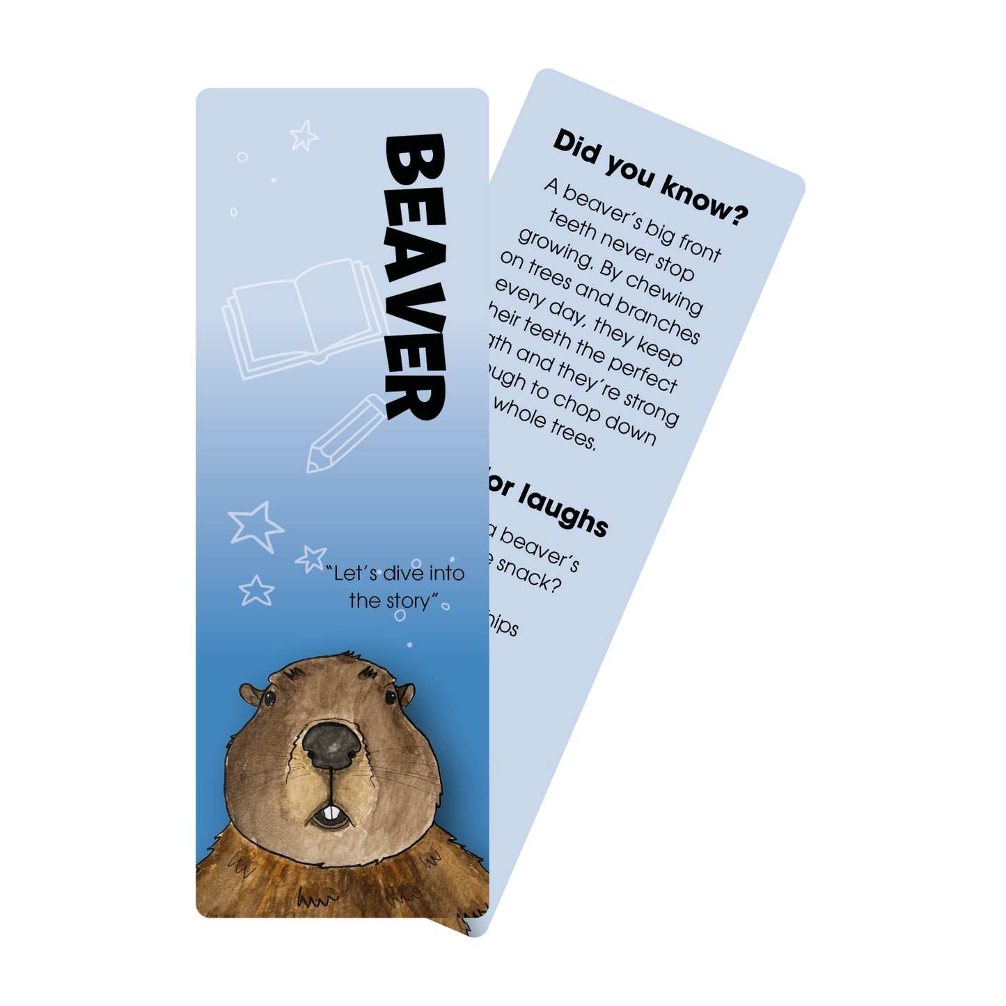Beaver Bookmark